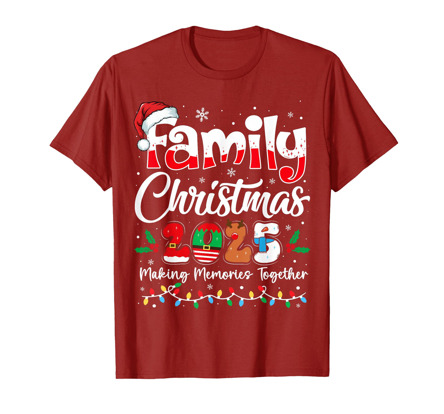 Family Christmas 2025 Matching Outfit Xmas Squad Santa T-Shirt