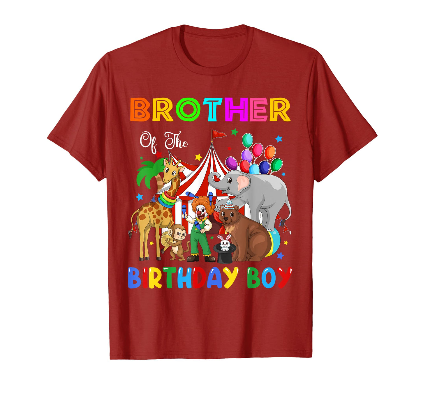 Brother Of The Birthday Boy Circus Themed Carnival Party T-Shirt
