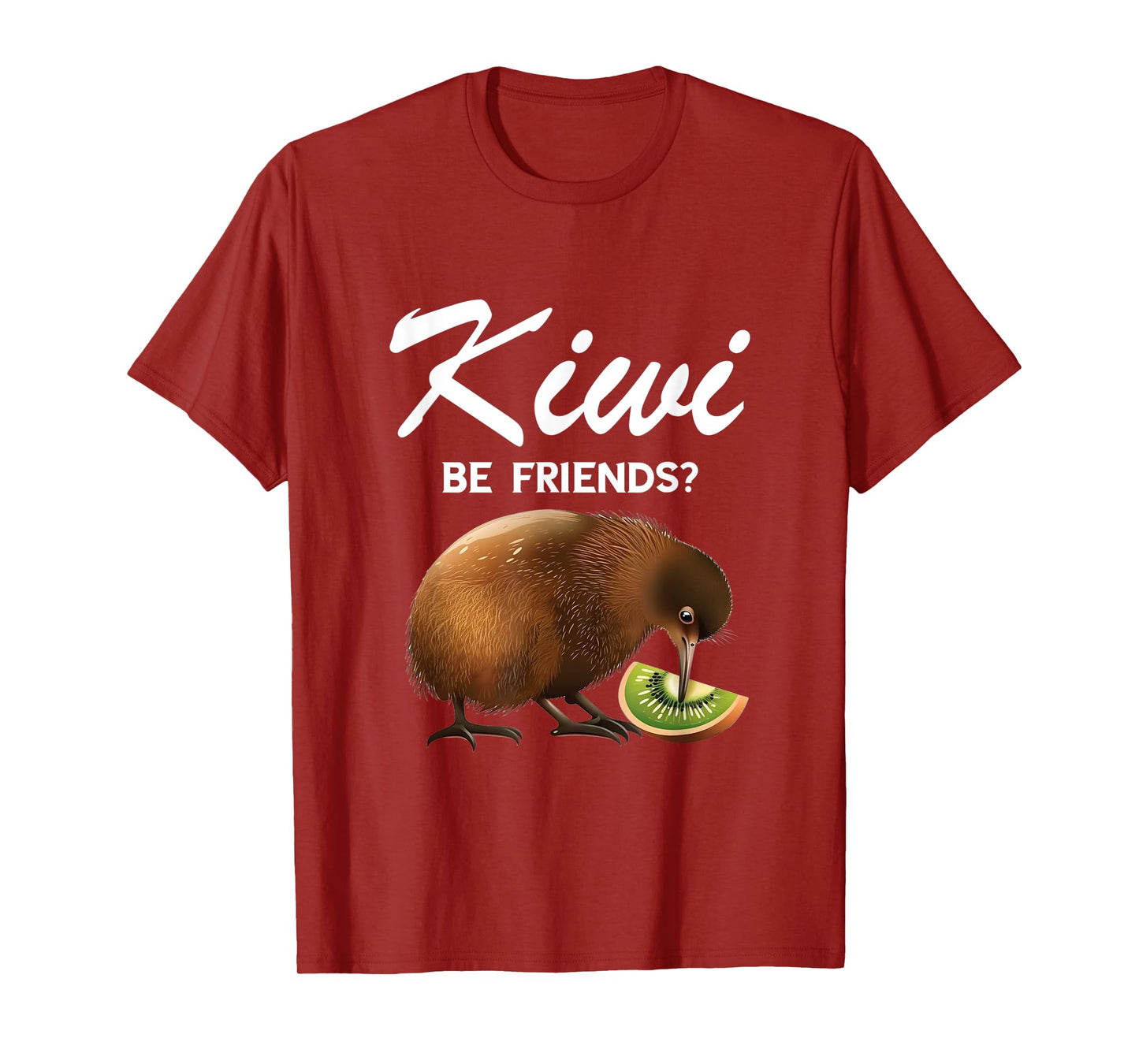 Funny Kiwi Bird Can We Be Friends Flightless New Zealand T-Shirt