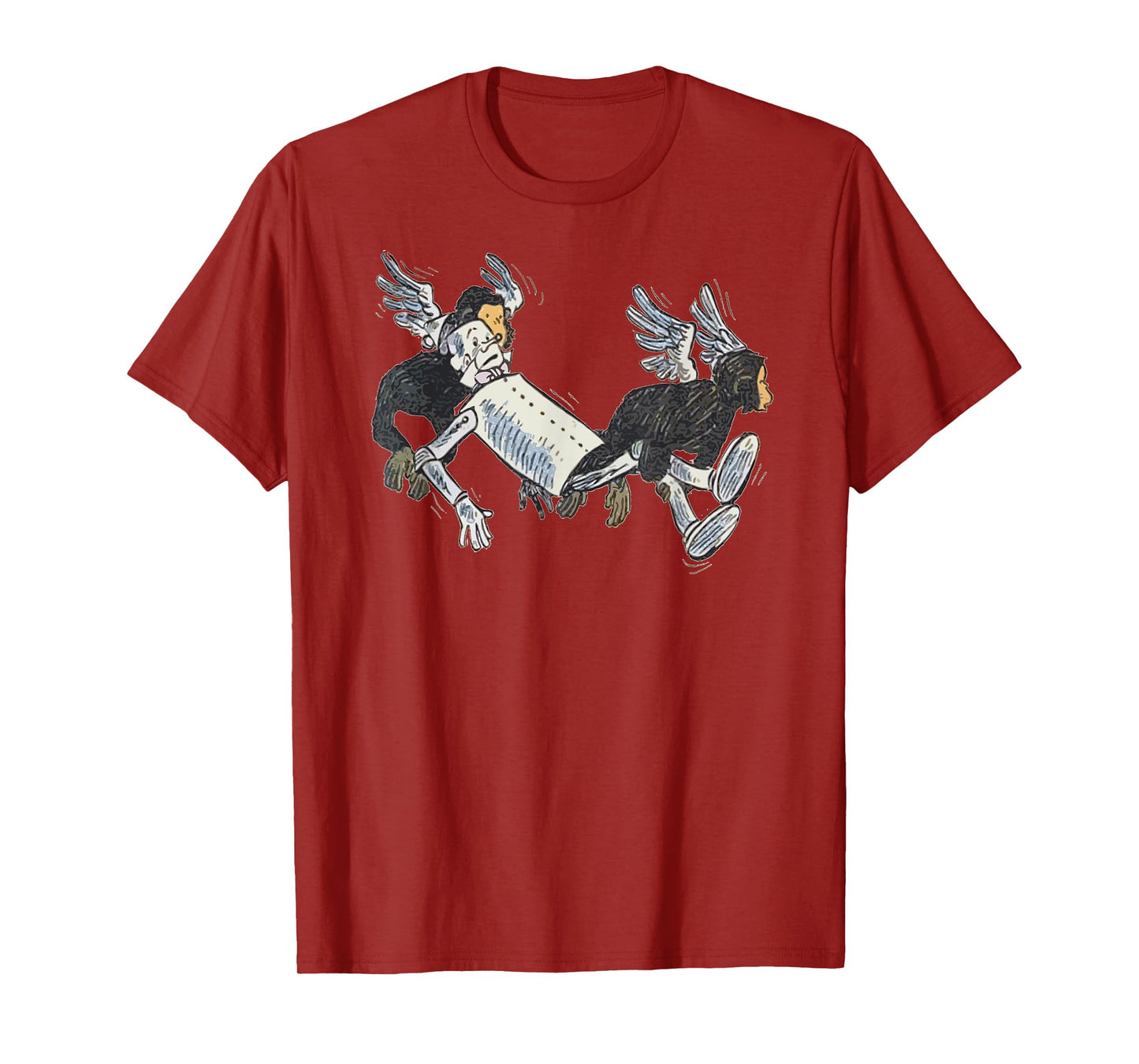 Retro Tin Man Shirt Art-Tinman Wizard Of OZ Flying Monkeys T-Shirt