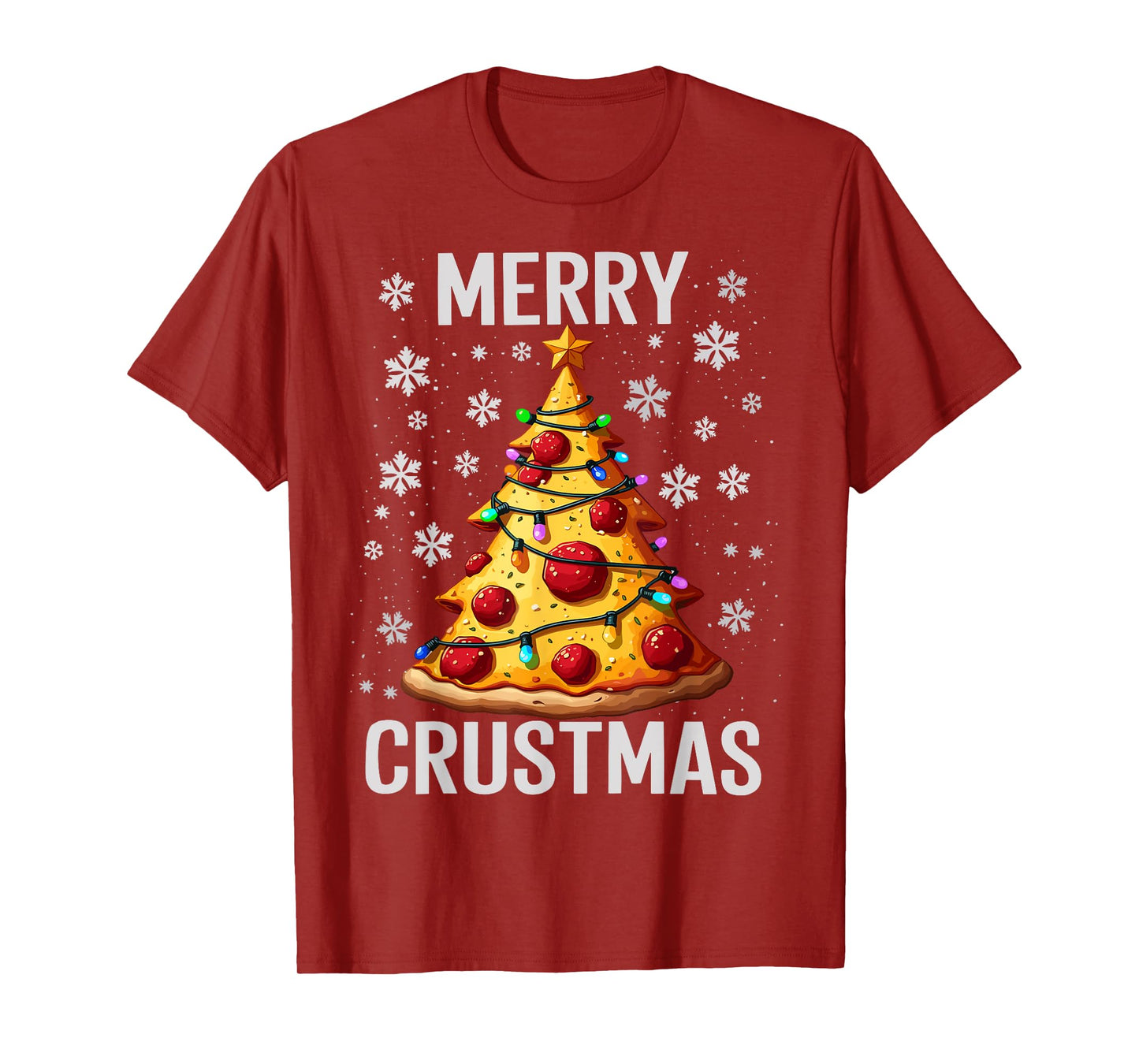 Merry Crustmas Pizza Christmas Xmas T-Shirt