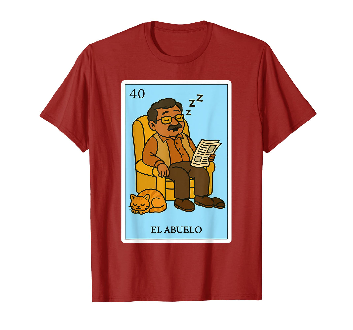 El Abuelo Dormilón | Spanish-Mexican Bingo Gifts for Abuela T-Shirt