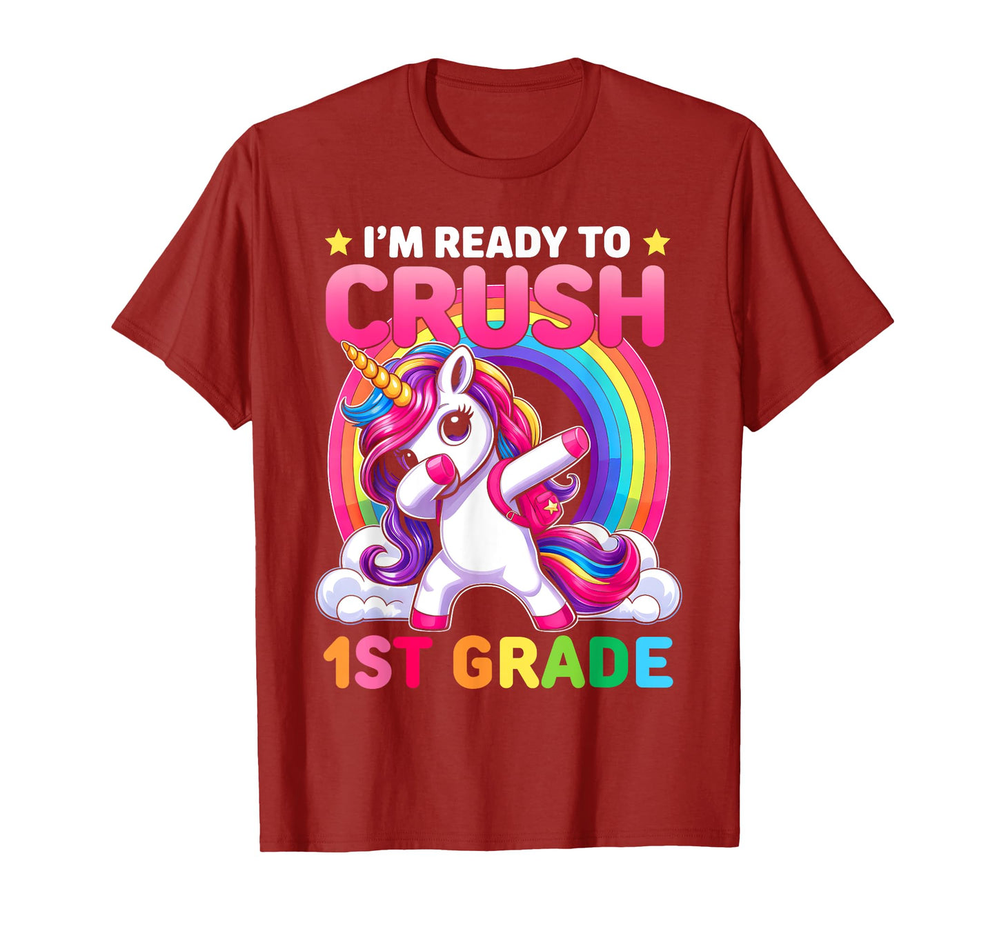 Crush 1st Grade Shirts For Girls Unicorn Back To School T-Shirt