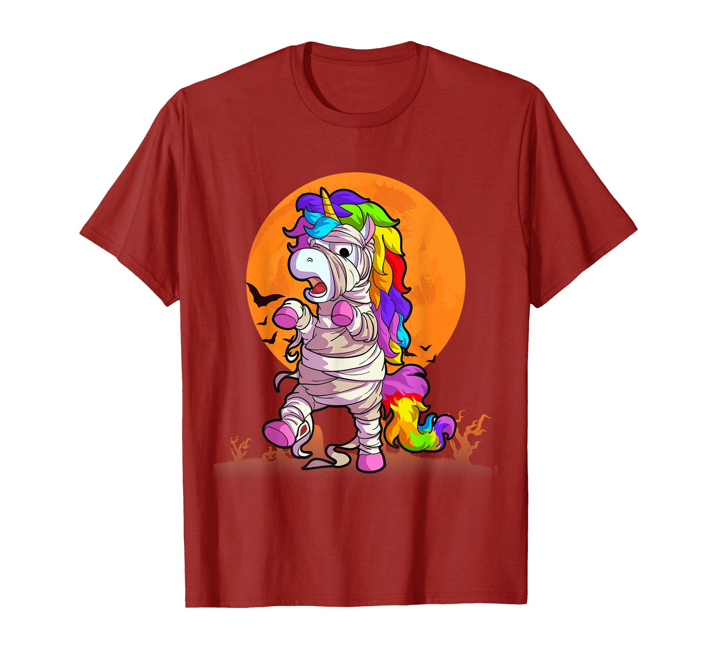 Mummy Unicorn Halloween Girls Unicorn Halloween T-Shirt