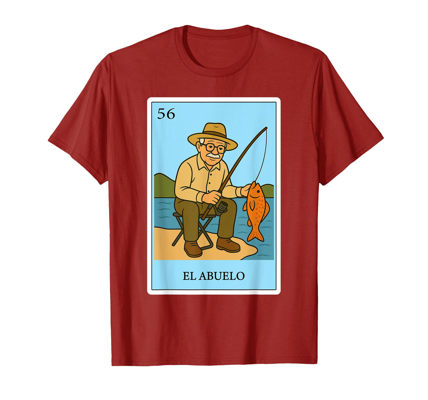 El Abuelo Fisherman | Spanish-Mexican Bingo Gifts for Abuela T-Shirt