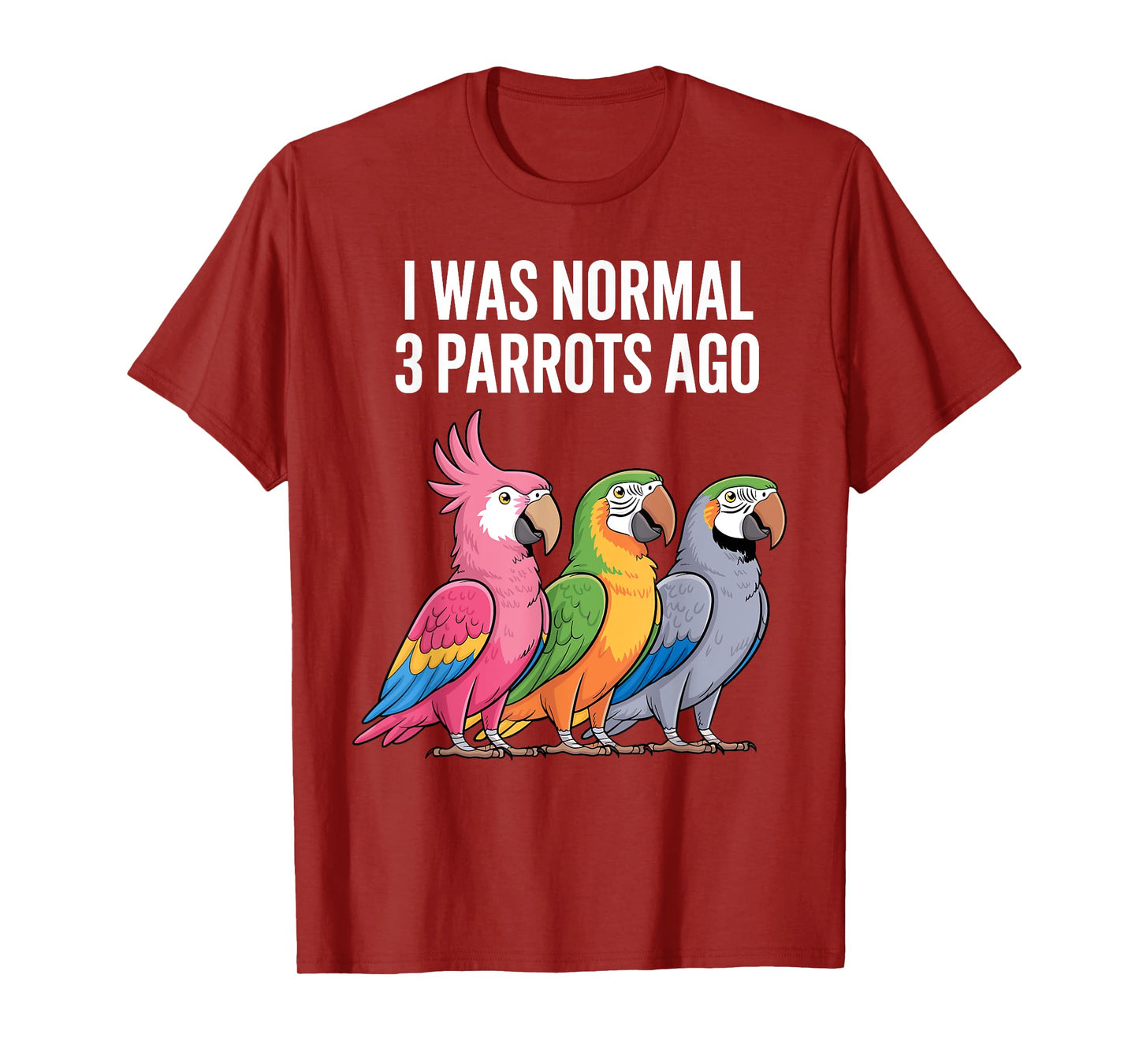 Cool Parrot Design For Men Women Macaw Bird Parrot Lover T-Shirt
