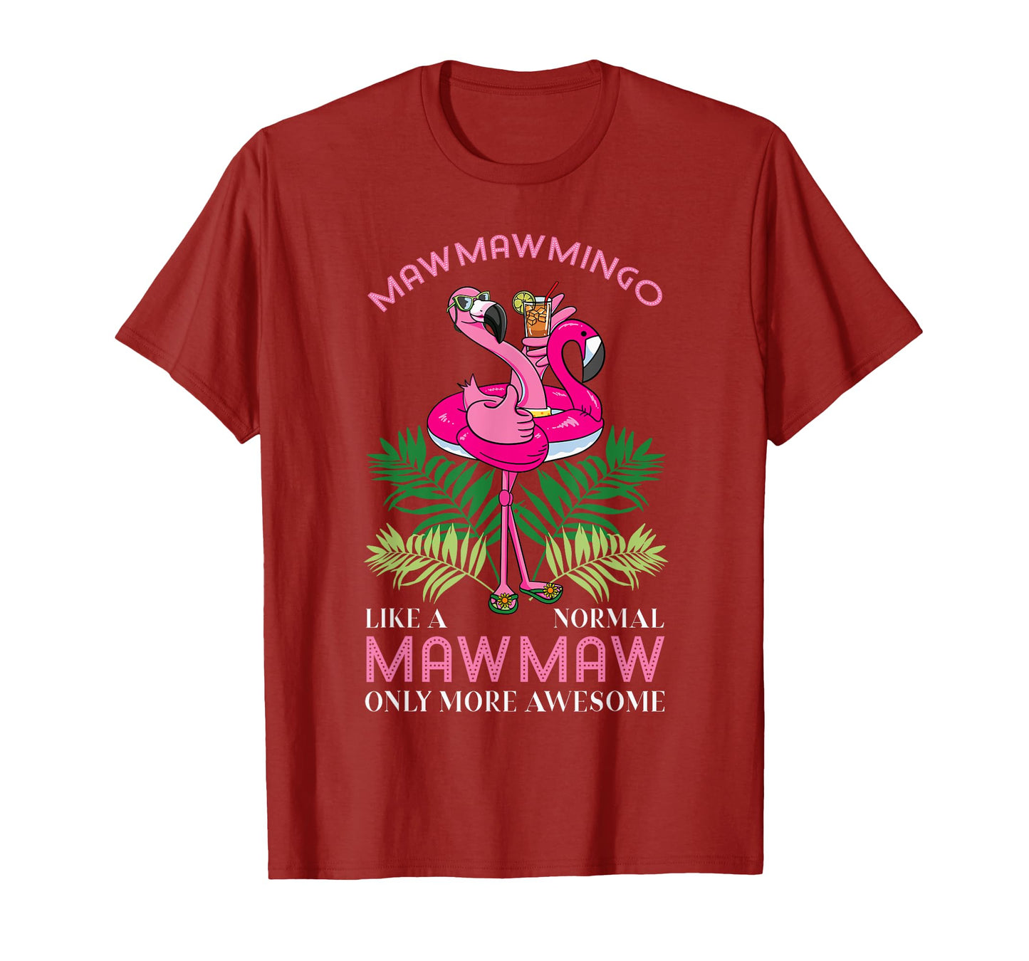 Mawmawmingo Grandmother Flamingo Lover Gramma Grandma Granny T-Shirt