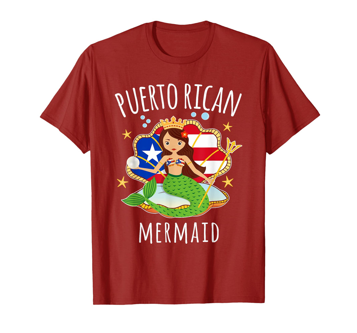 Puerto Rico Flag Puerto Rican Mermaid Kids Tshirt T-Shirt