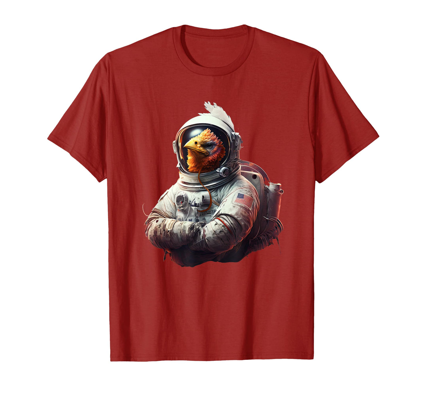 Chicken Cool Astronaut space T-Shirt