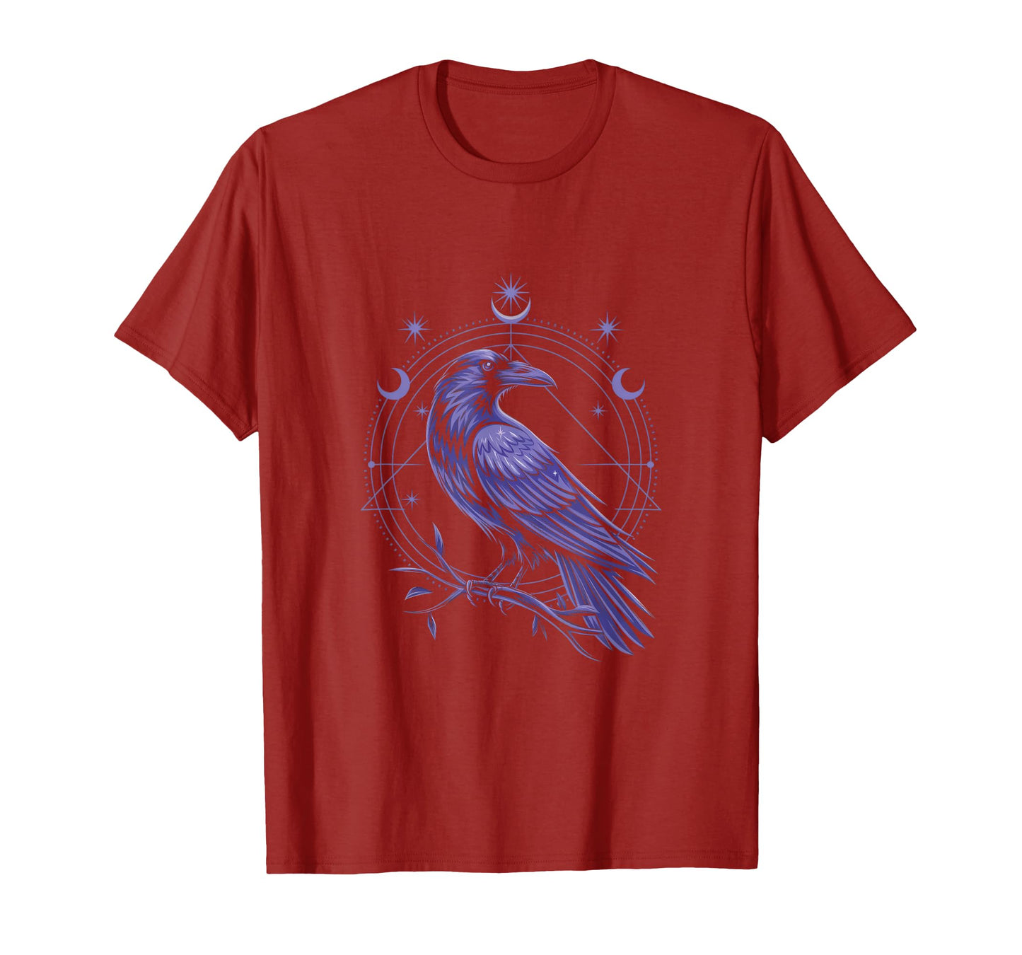 Raven Crow Dark Bird Witchcraft Omens Midnight T-Shirt