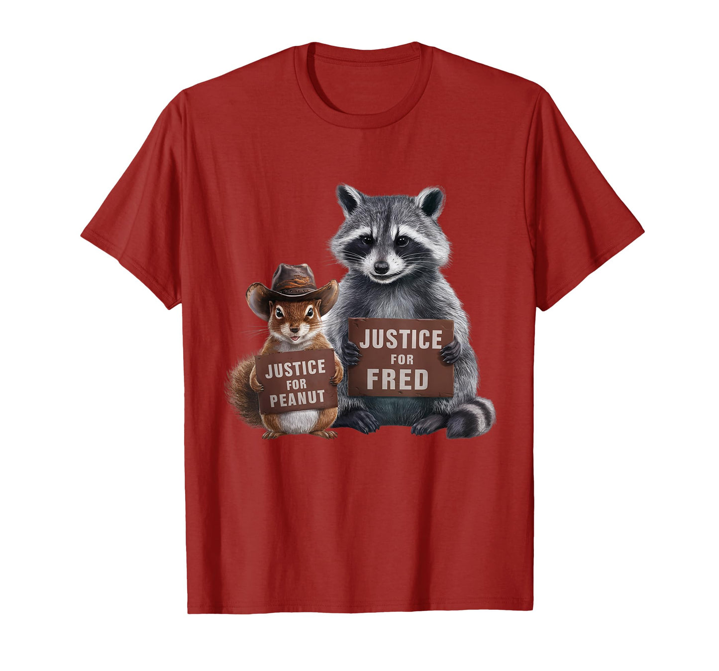 Justice For Peanut And Fred Unisex-Kids Black Cartoon Classic T-Shirt