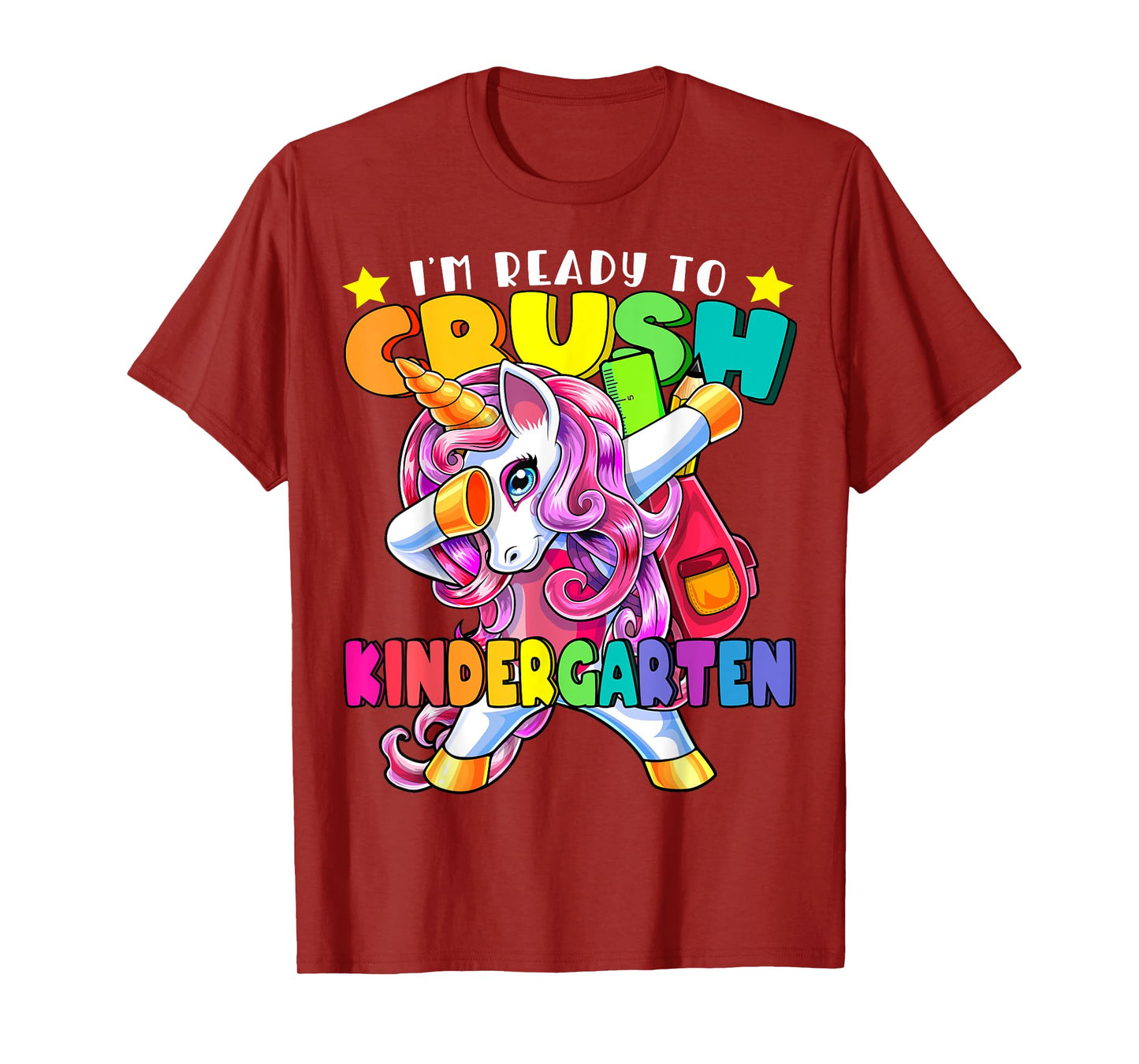 Kindergarten Dabbing Unicorn Back to School Girls Gift T-Shirt