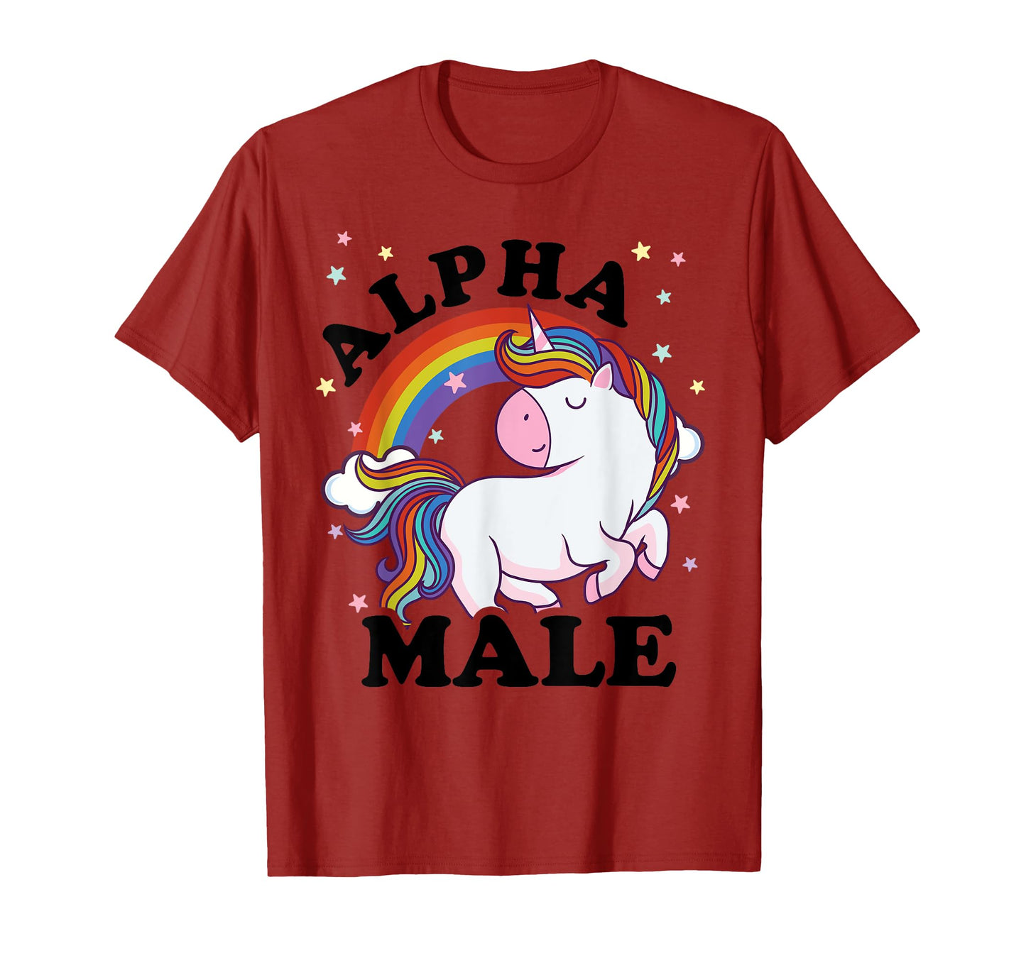 Alpha Male Unicorn Rainbow Masculinity Positivity T-Shirt