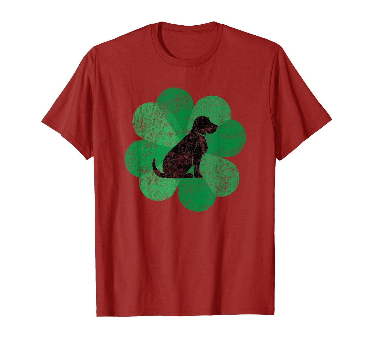 Black Lab St. Patrick's Day - Retro Labrador Retriever T-Shirt