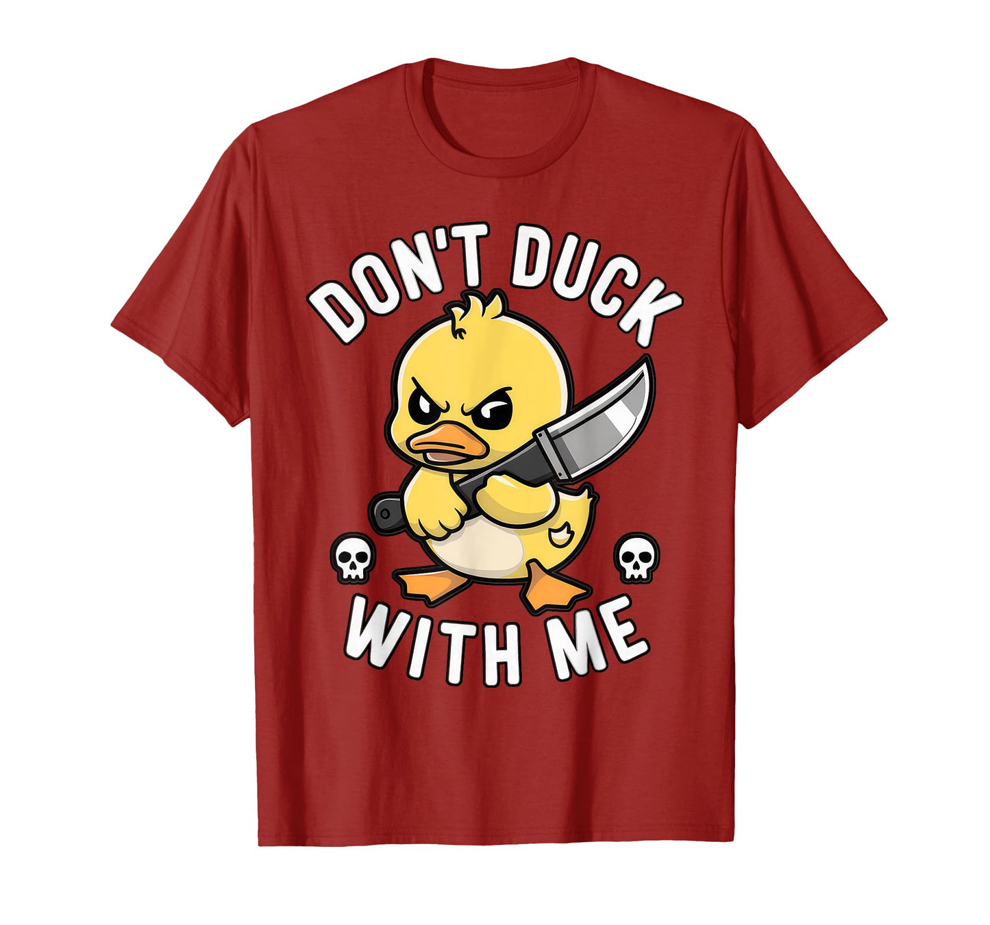 Funny Don't duck with me Sarcastic Rubber Duck Joke Meme T-Shirt