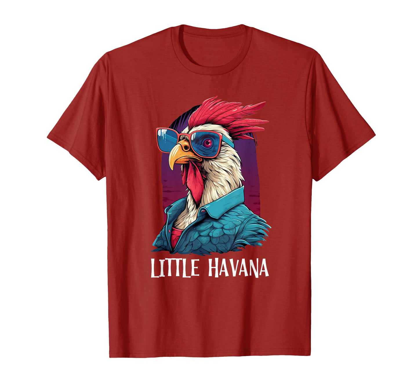 Little Havana Cuban Style, Funny Rooster 305 Miami Souvenir T-Shirt