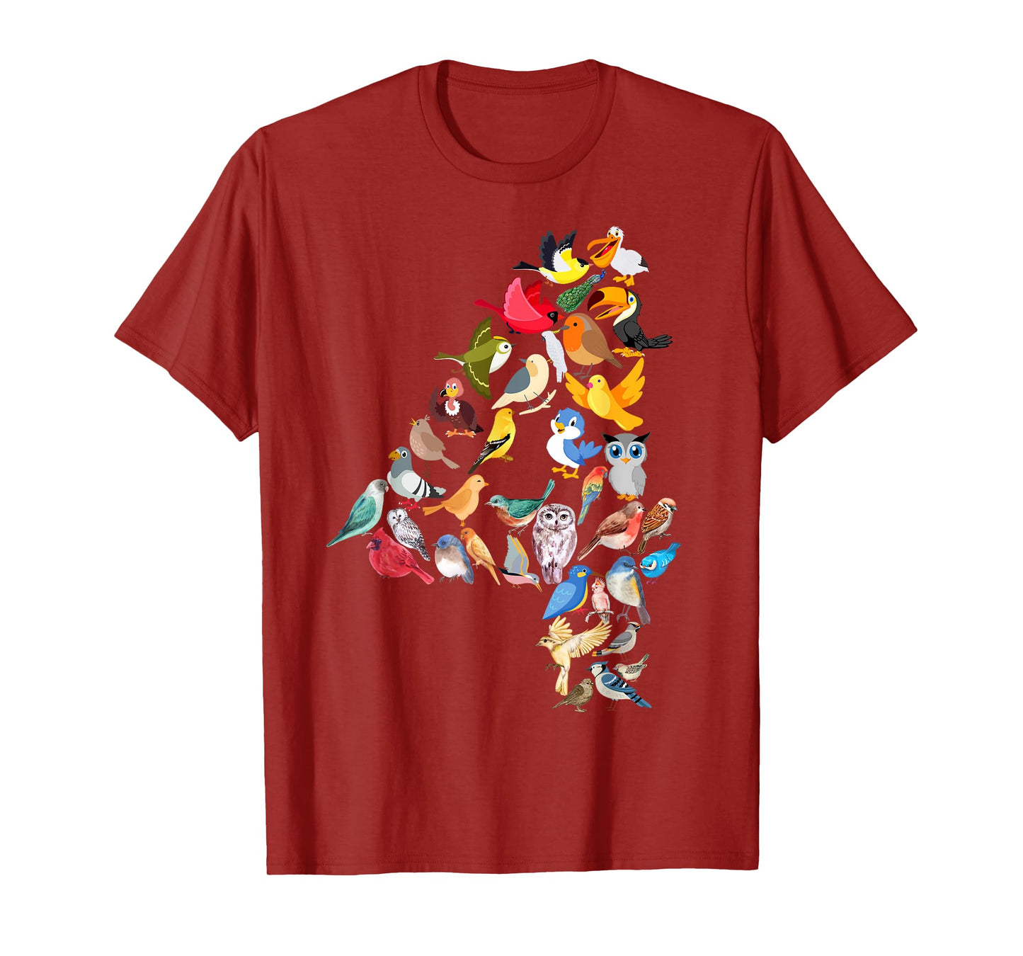 Kids 4th Birthday Birds Themed 4 Year Old Boys Bird Lover T-Shirt