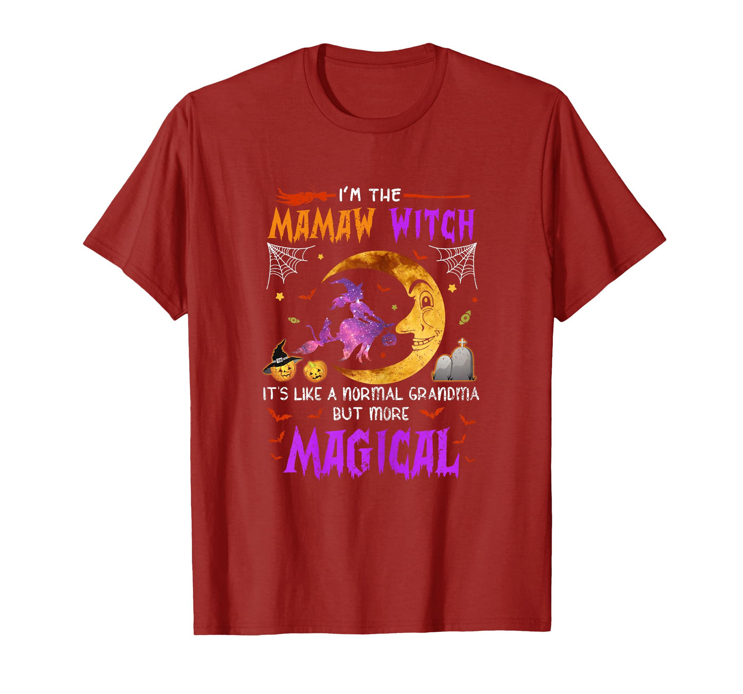 I'm Mamaw Witch Cute Grandma Magical Halloween T-Shirt