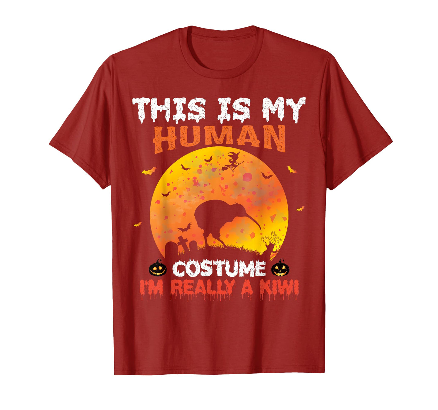 This Is My Human Costume I'm Really A Kiwi Bird Halloween T-Shirt