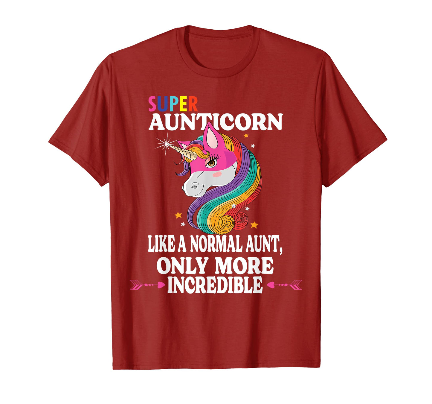 Kawaii Unicorn Outfit Cute Aunt Auntie Stuff Super Aunticorn T-Shirt
