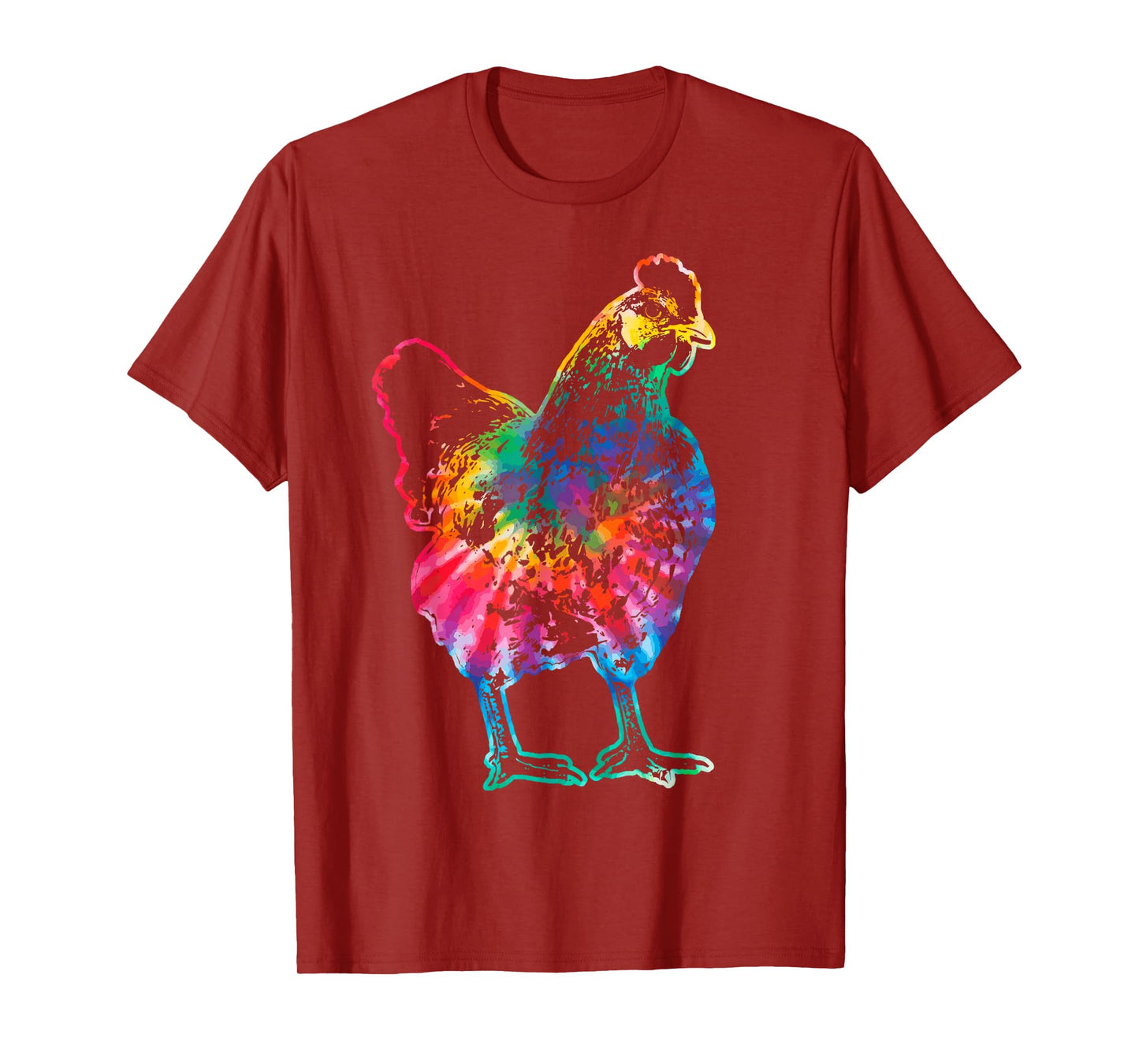 Chicken Tie Dye Hippie Poultry Farmer Farm Vintage Gift T-Shirt