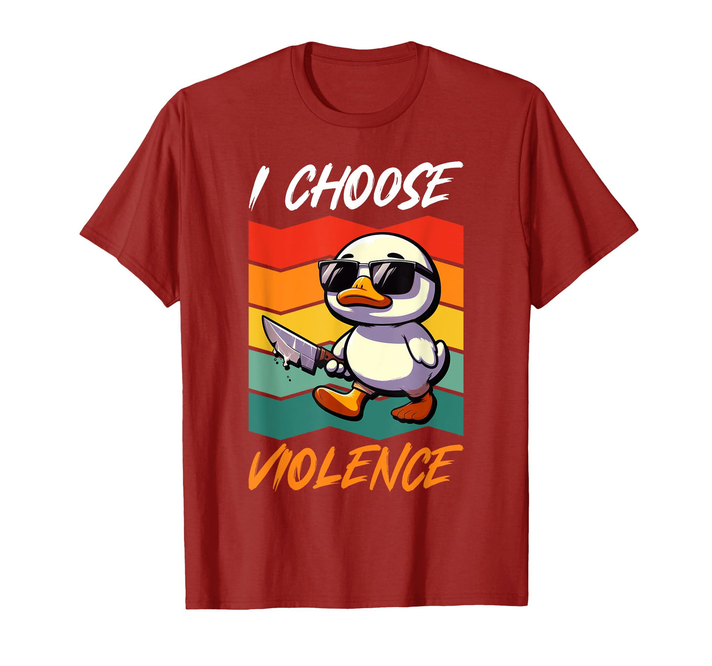 Carnival Duck I CHOOSE VIOLENCE Funny Carnival T-Shirt