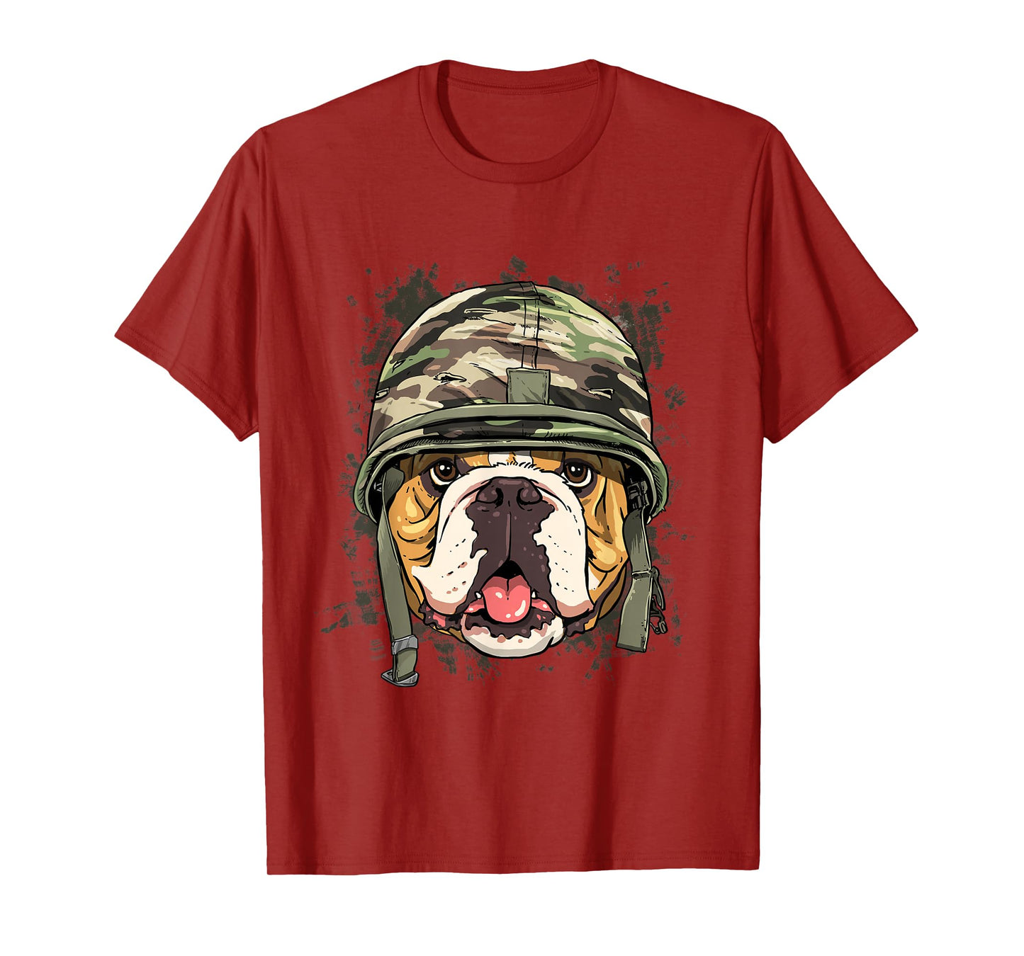 American Bulldog Soldier Veteran Dog - Army Dog Lover T-Shirt