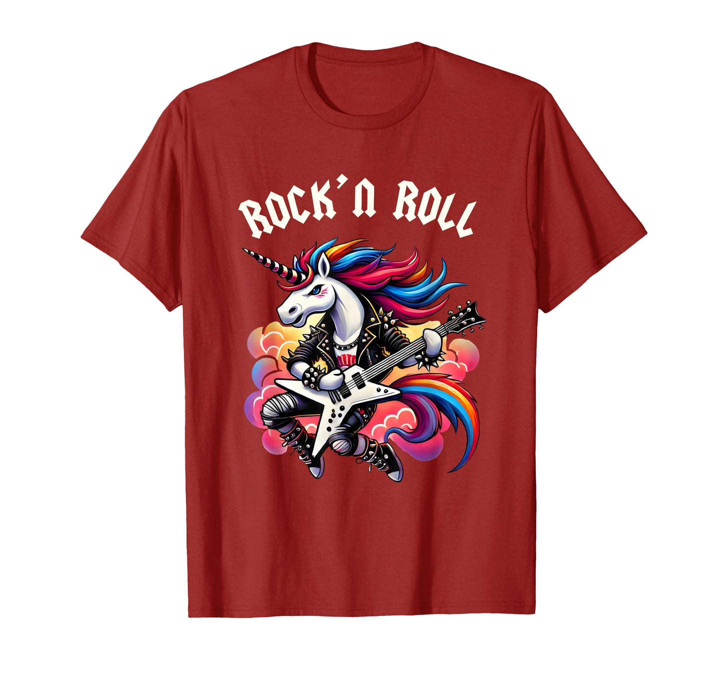 Rock'n Roll Boys Unicorn Rockstar, Punk Goth Band, Kids Boys T-Shirt