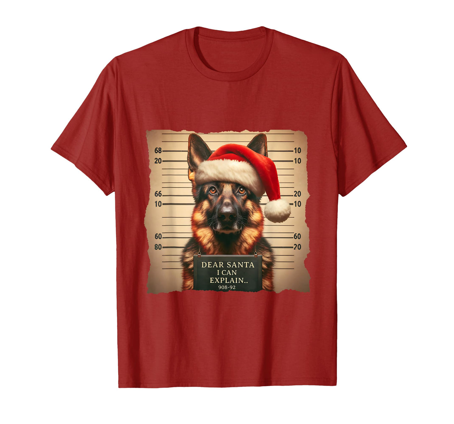 German Shepherd Dog Christmas Dear Santa I Can Explain T-Shirt