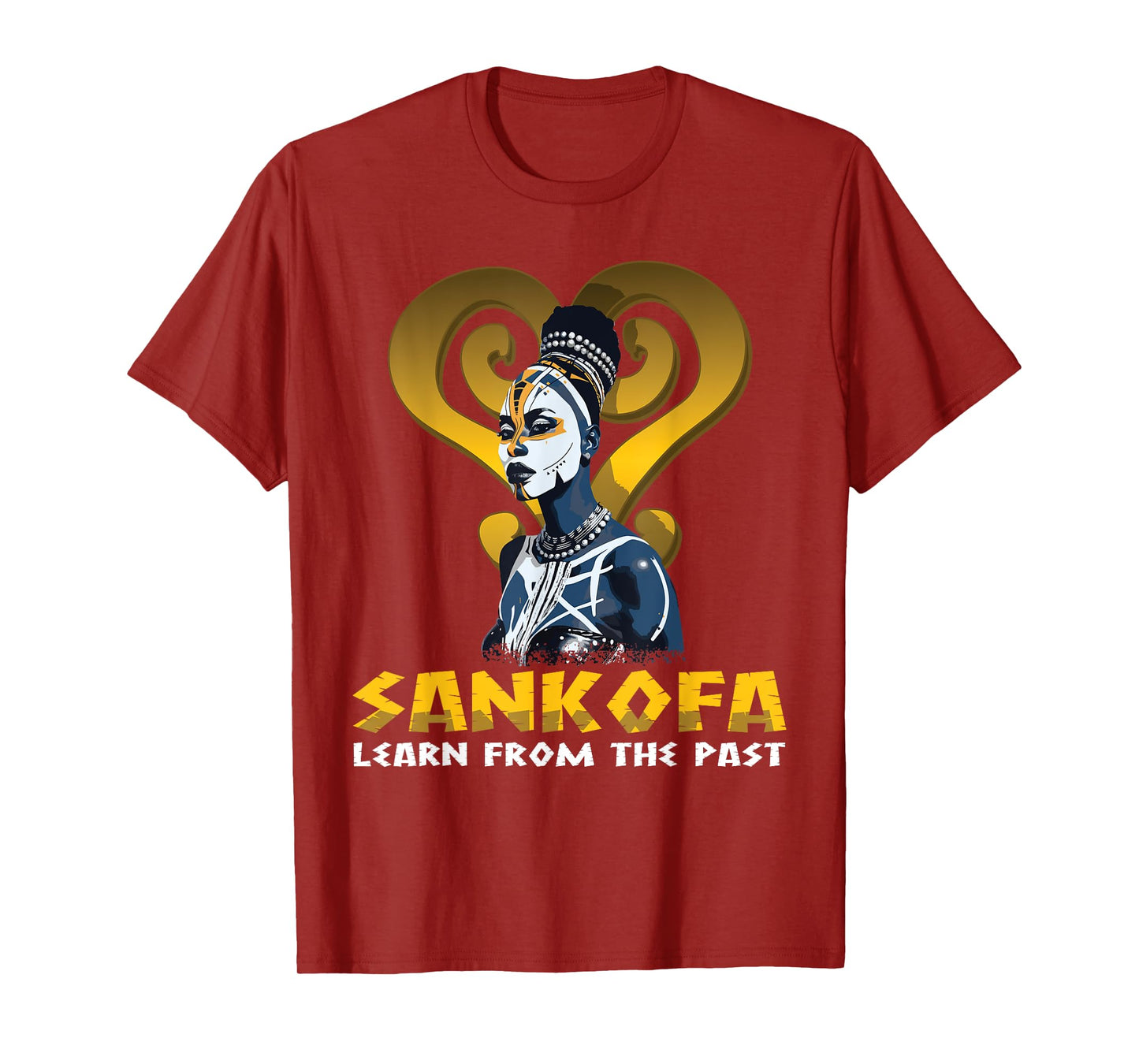 "Sankofa learn from the past" Adinkra Pan African Sankofa T-Shirt