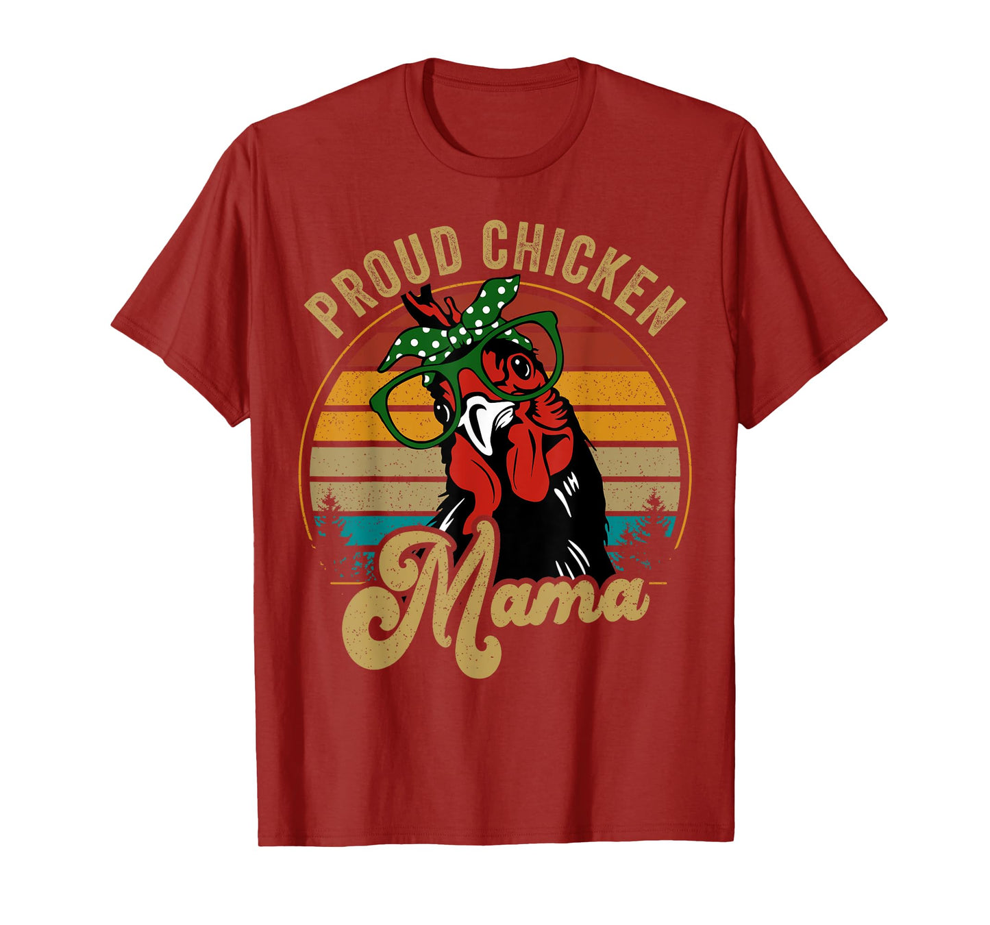 Chicken-Shirt Proud Chicken Mama Hen Mom Farmer Vintage T-Shirt