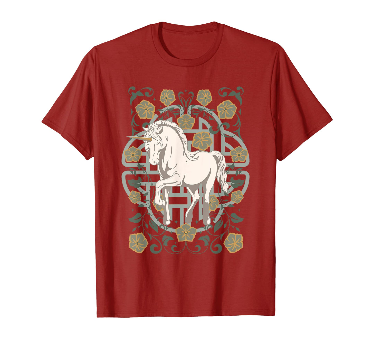 Celtic Unicorn Design T-Shirt