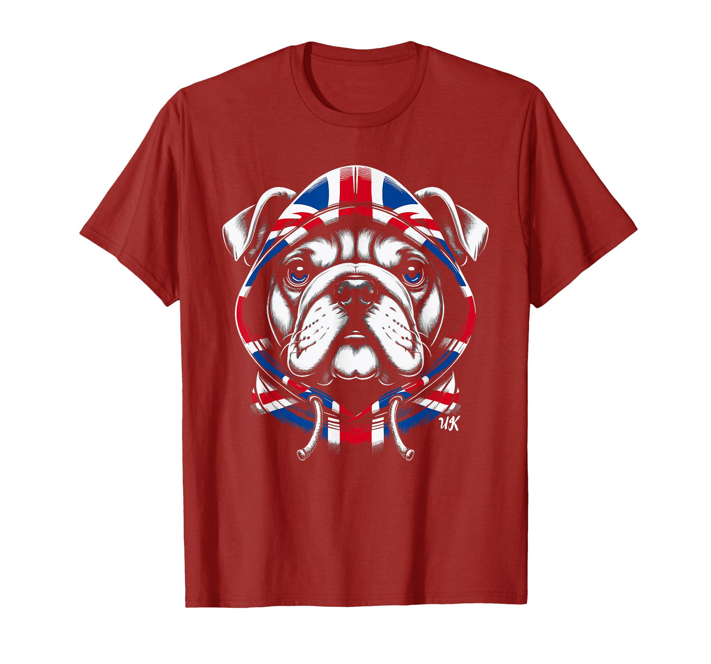 Bulldog UK British Flag England Men Women Kids T-Shirt