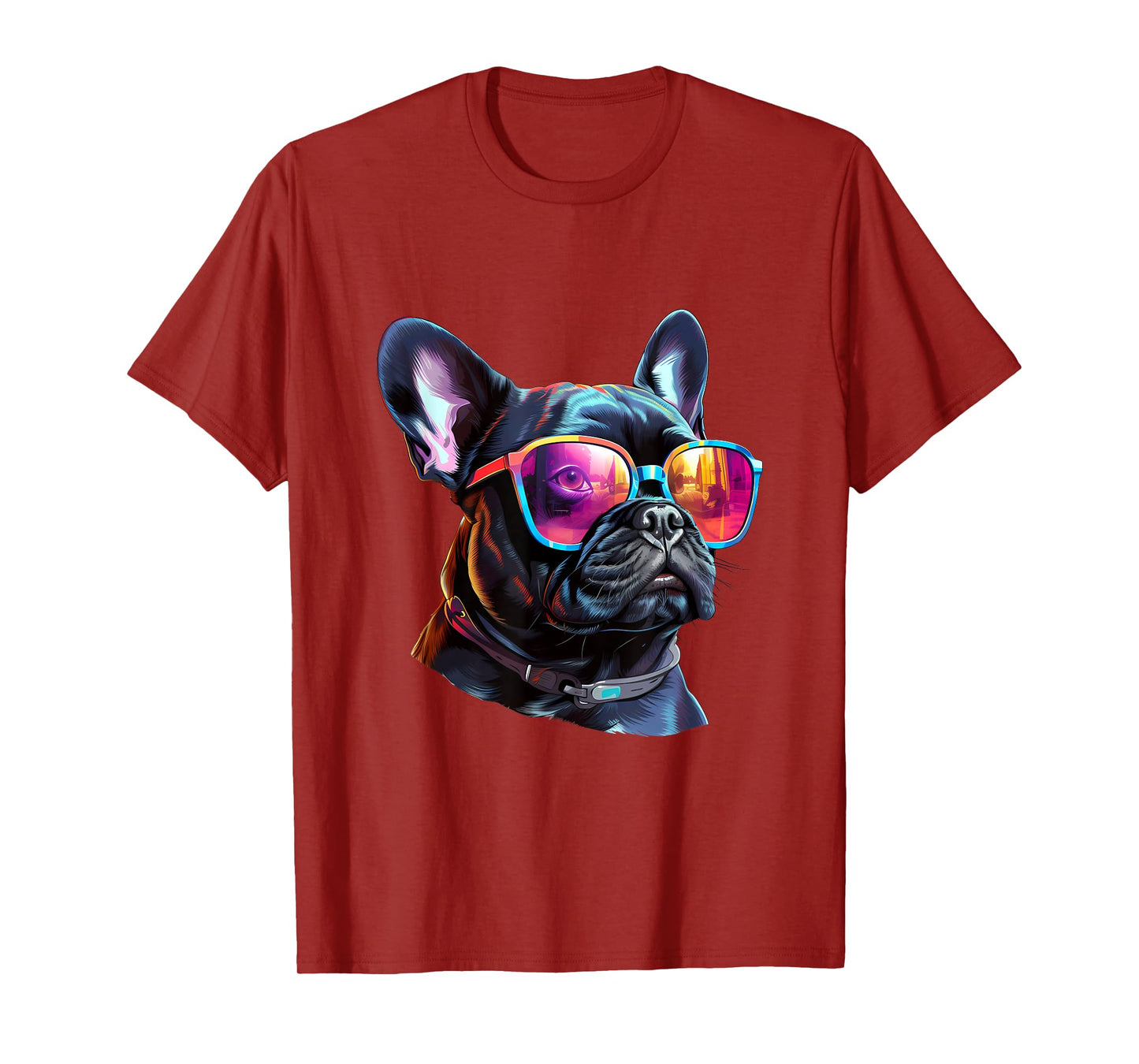 French_Bulldog Sulldog.pnglasses T-Shirt for Men Women Kids