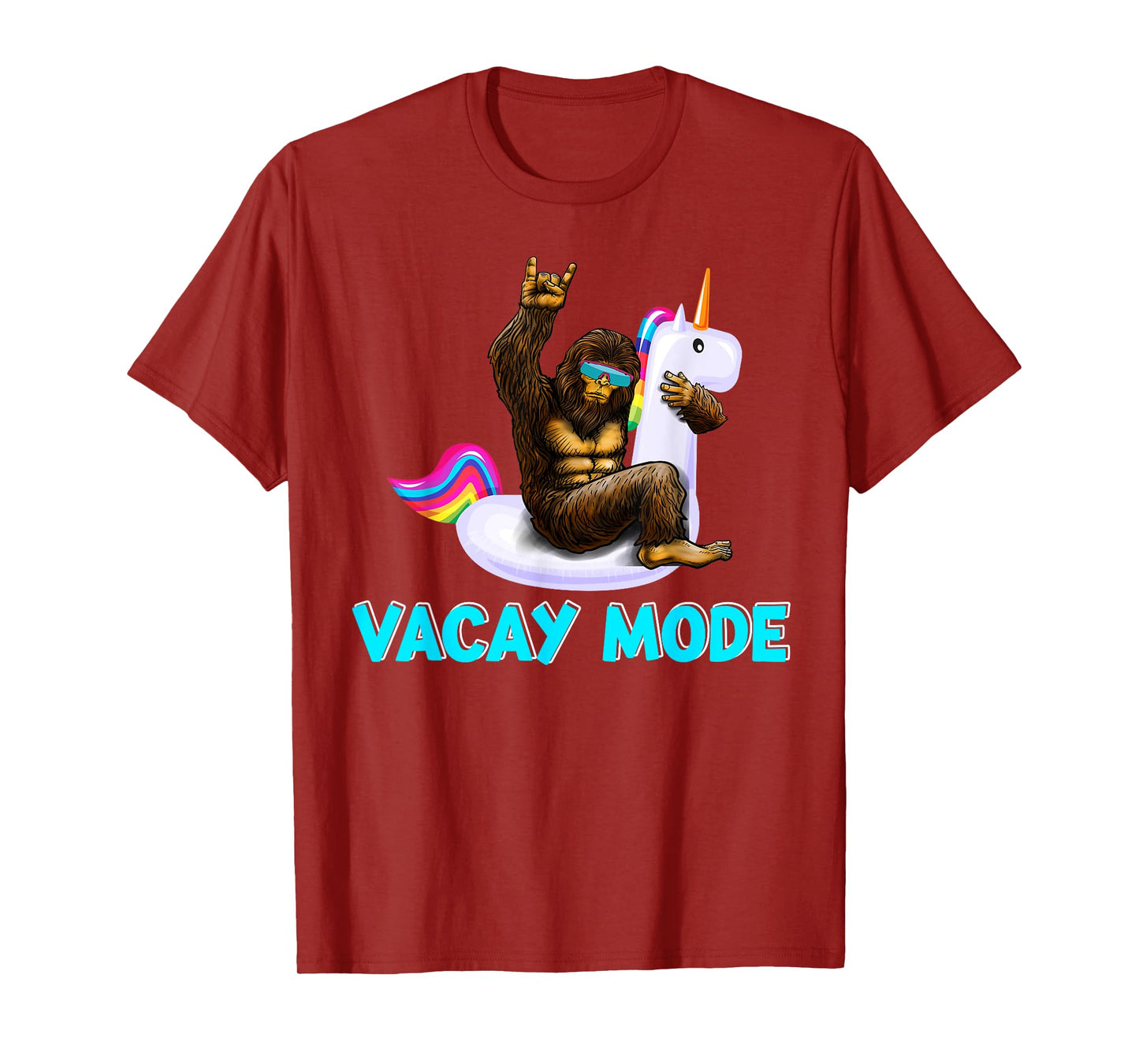 Trendy Vacation Outfit Pool Party Bigfoot Float Vacay Mode T-Shirt