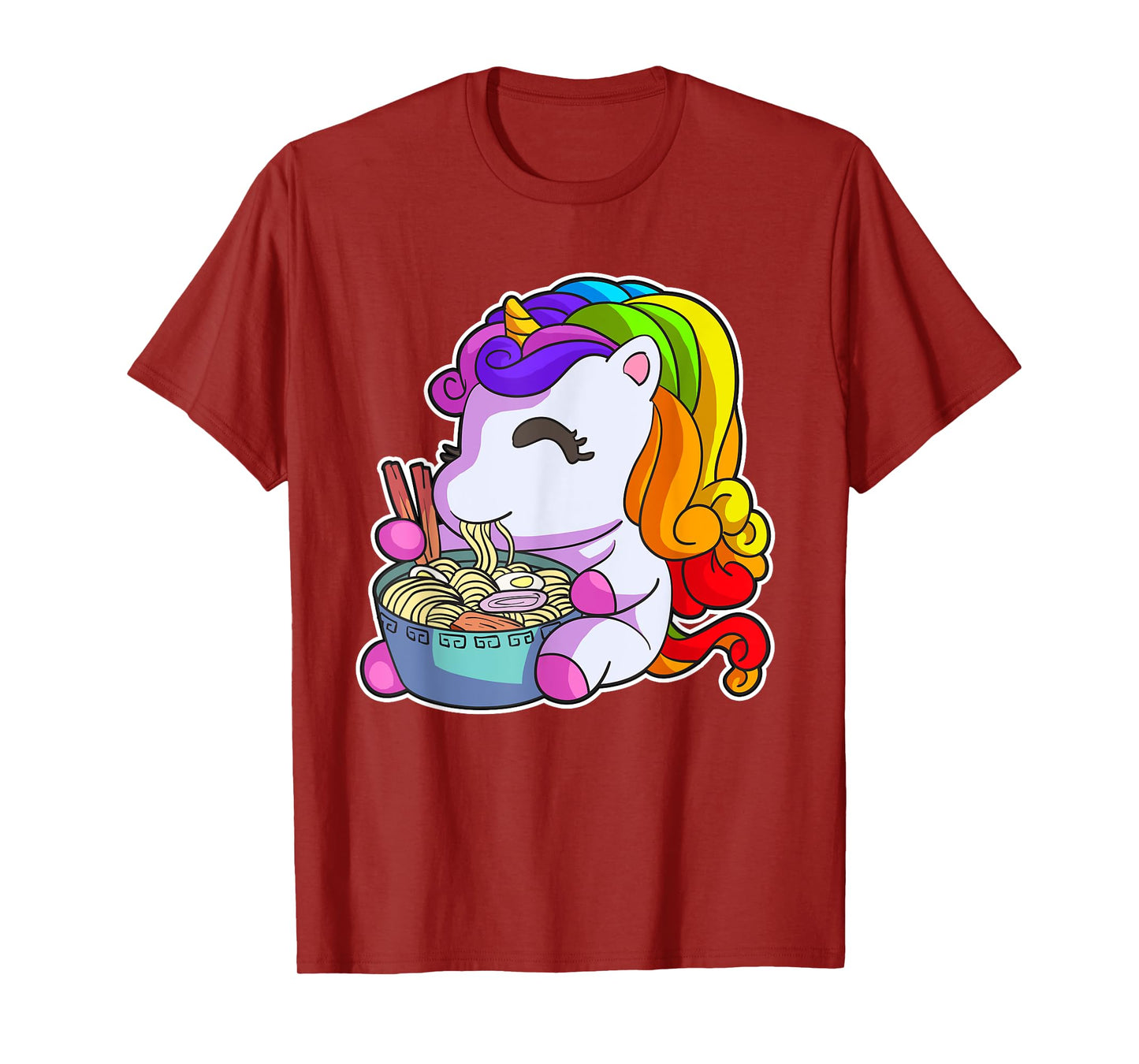 Kawaii Ramen Shirt Women Ramen Noodles Gift Unicorn Girls T-Shirt