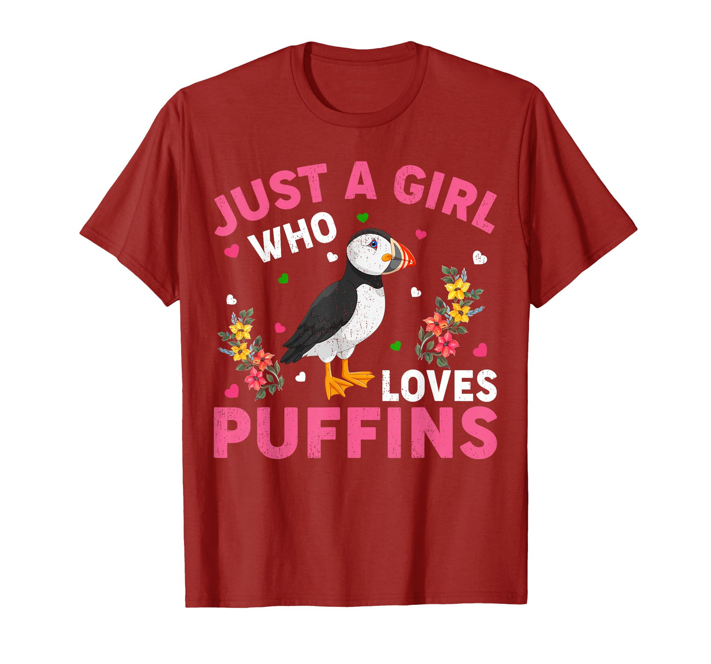 Puffin Bird Lover Just A Girl Who Loves Puffins T-Shirt