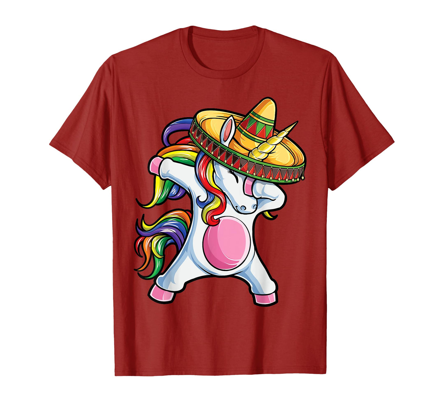 Dabbing Unicorn Shirt Cinco de Mayo Kids Girls Women Mexican T-Shirt