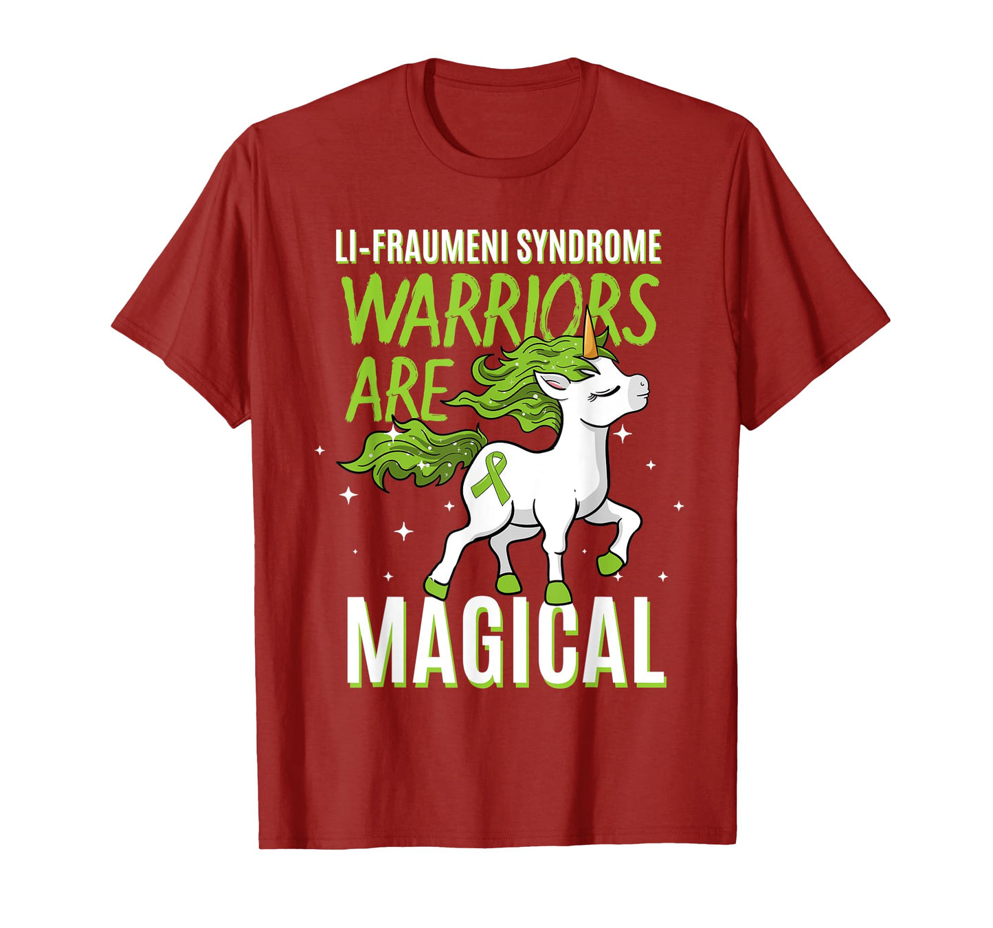Li–Fraumeni Syndrome Warrior Awareness Ribbon Unicorn Lover T-Shirt
