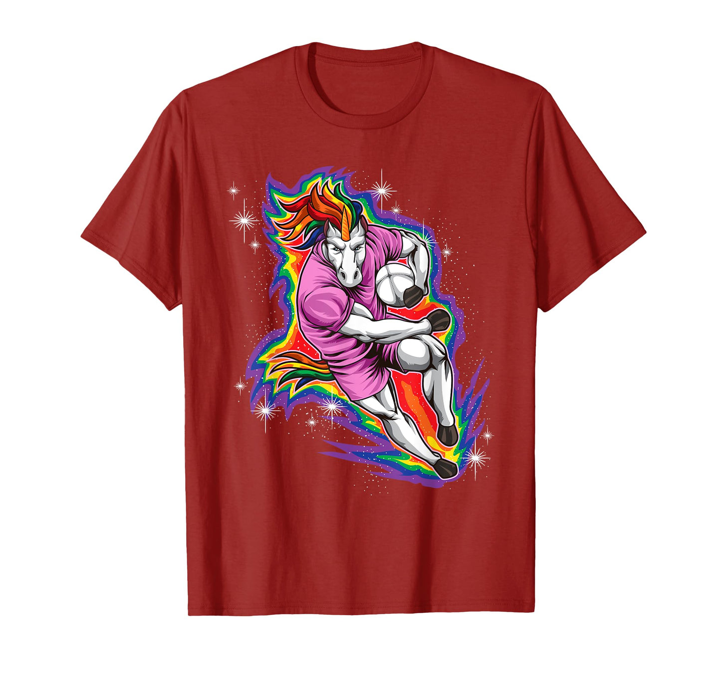 Rugby Unicorn - Rainbow Player - Rugby Team T-Shirt