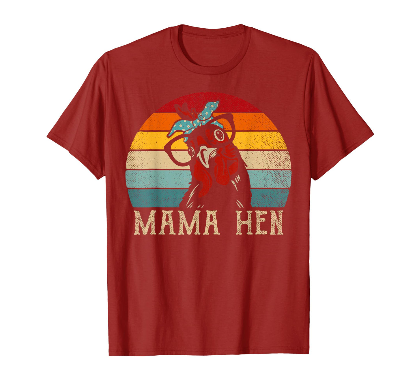 Funny Mama Hen Vintage Retro Chicken Mom Mother T-Shirt