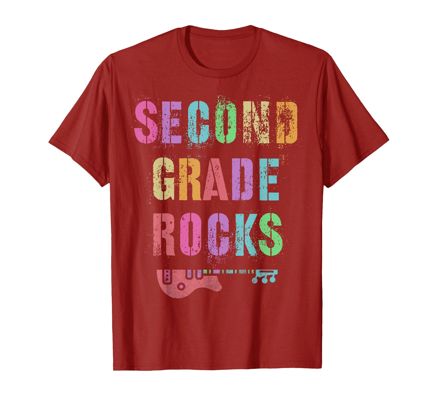 SECOND GRADE ROCKS Teacher Ready To Team 2nd Grader Rockstar T-Shirt