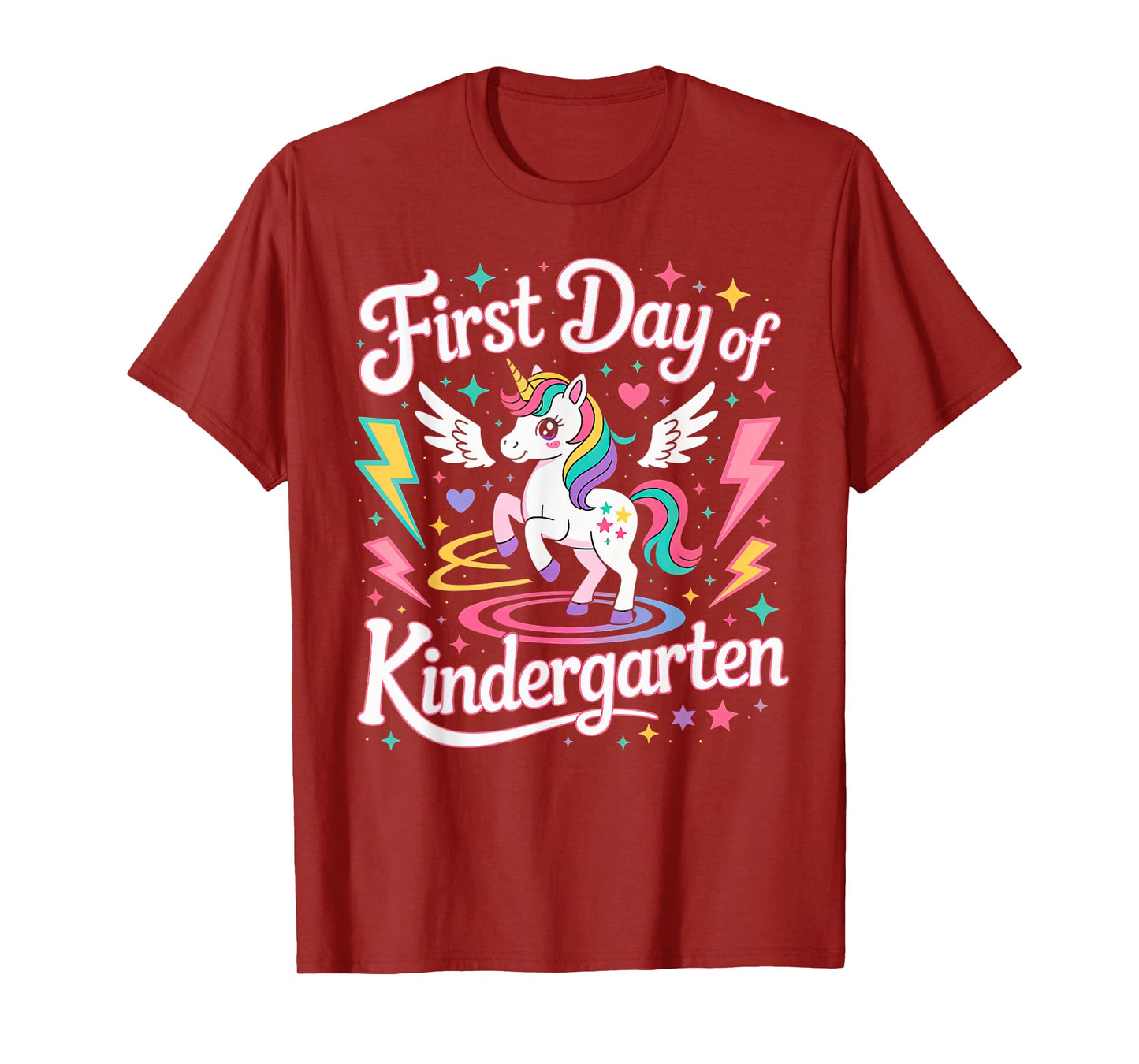 First Day Of Kindergarten Girls Unicorn First Day OF School T-Shirt