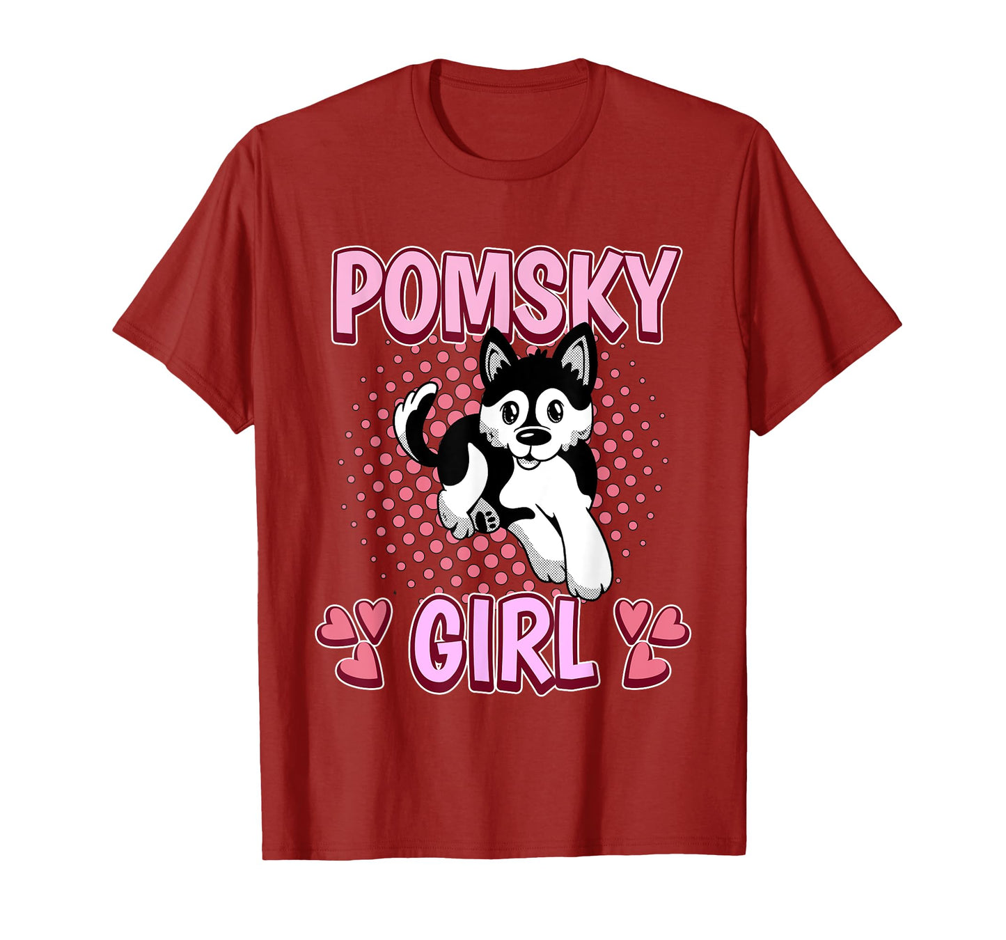 Womens Pomsky Girl Pomsky T-Shirt