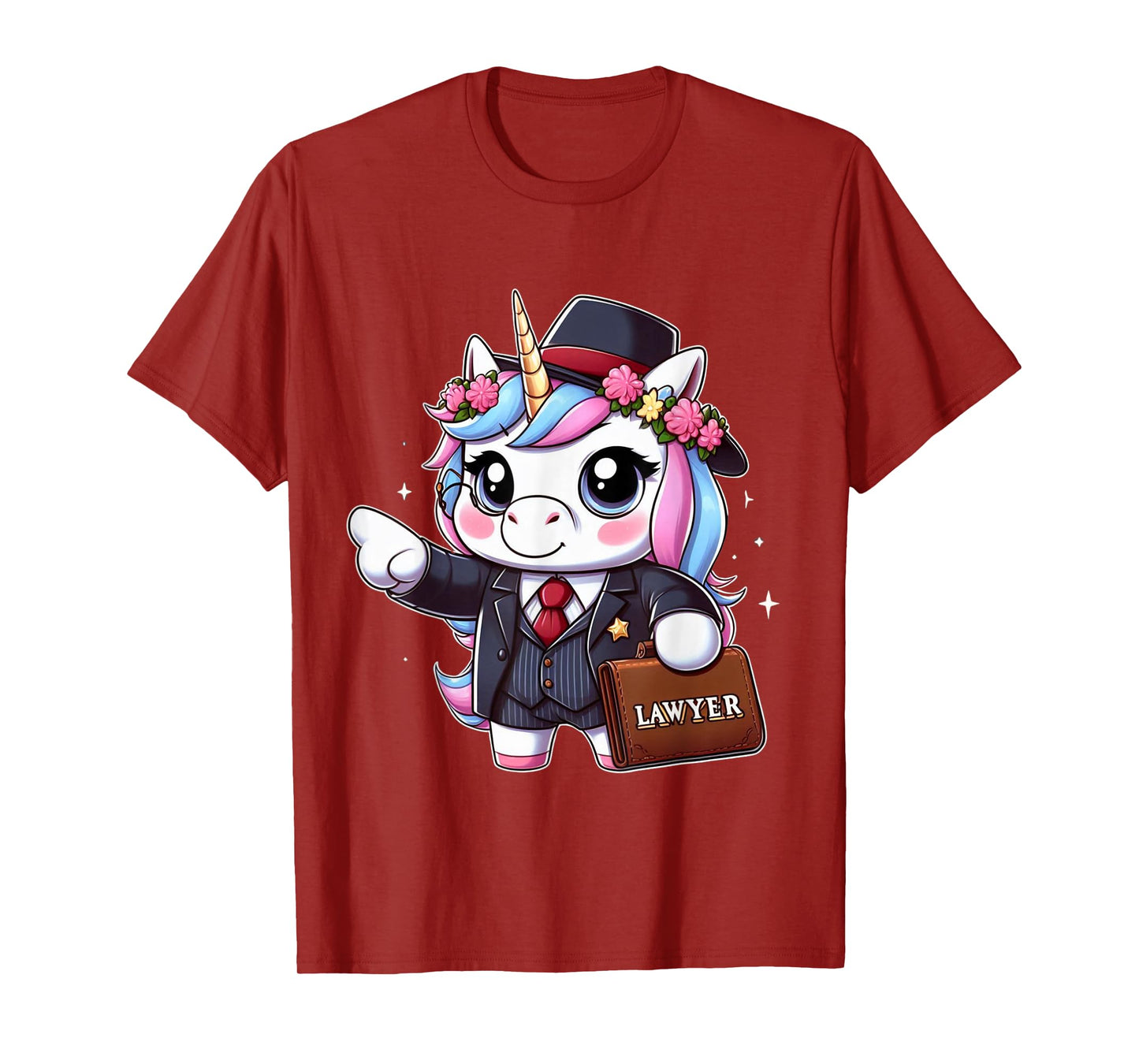 Lawyer Unicorn Kids Girls Women Rainbow Lawyers T-Shirt