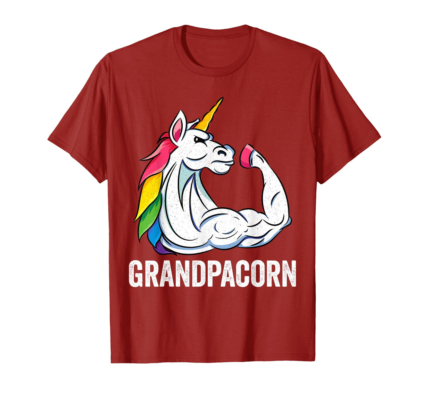 Cute Unicorn Grandpa Girl Birthday Party Apparel GrandpaCorn T-Shirt