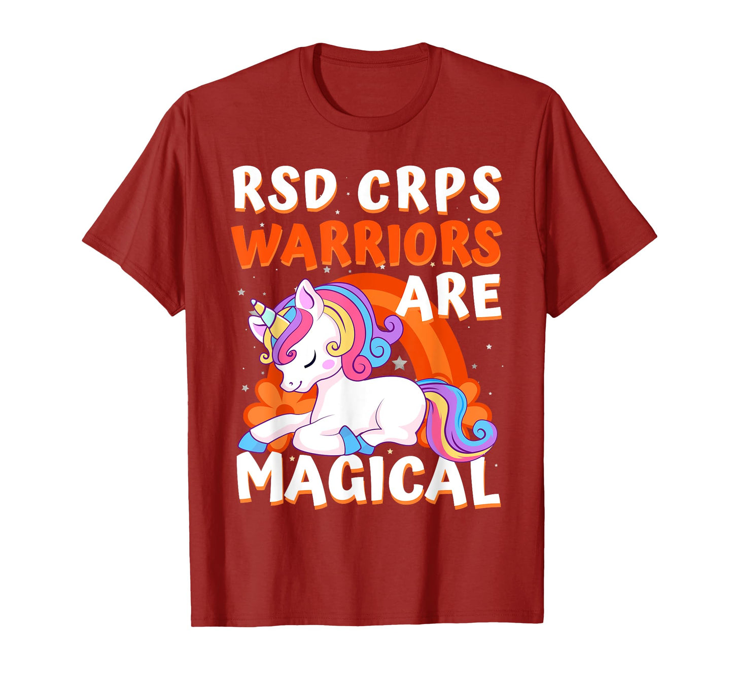 Warriors Are Magical RSD CRPS Awareness Ribbon Unicorn T-Shirt