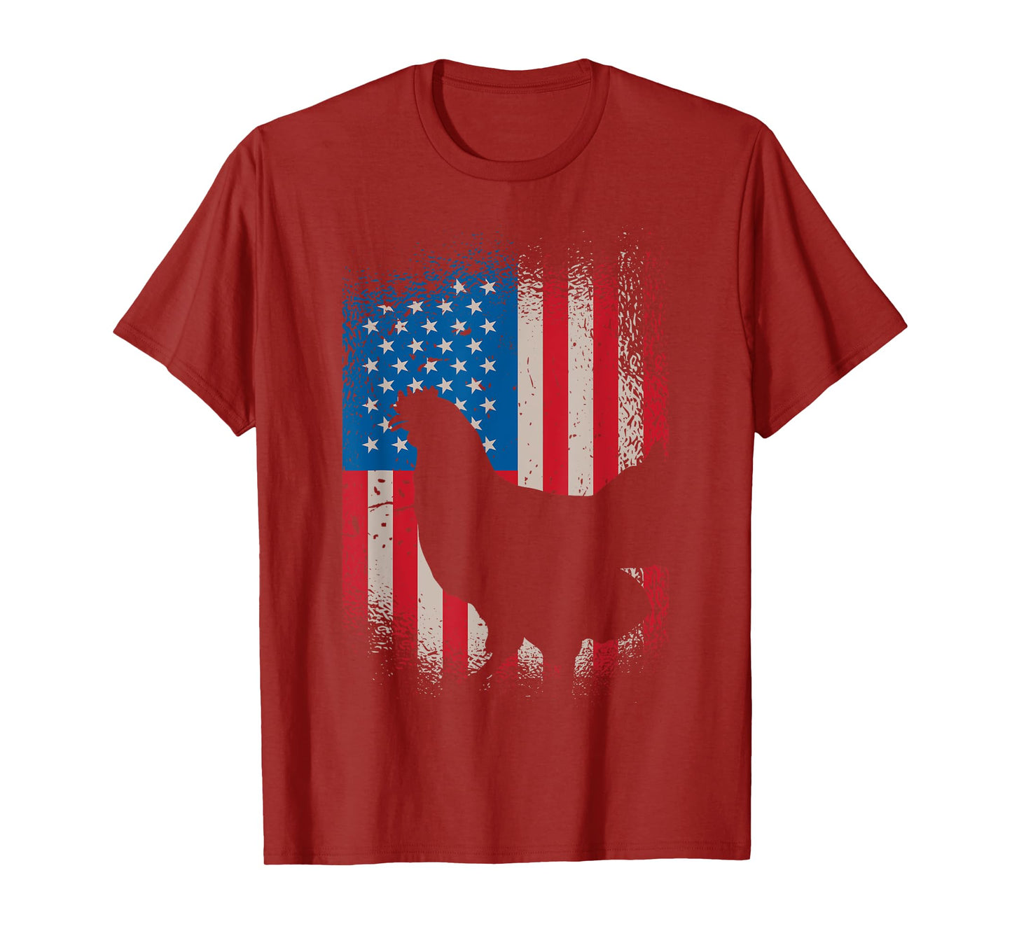 Chicken USA Flag design for Patriotic Farmer T-Shirt for Women Kids Men