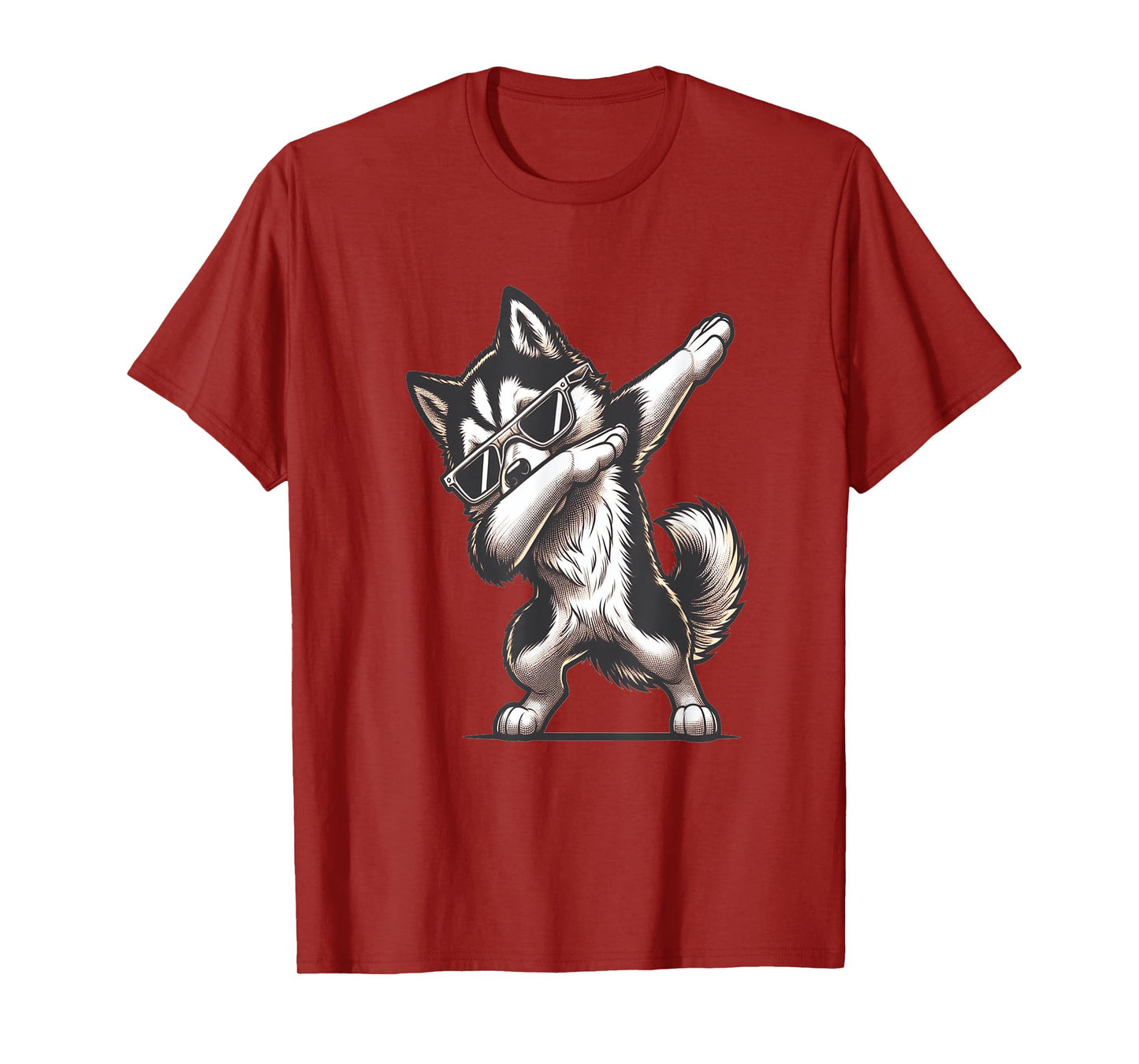 Dab Alaskan Husky Dancing Dabbing Dog Men Women Girls Kids T-Shirt