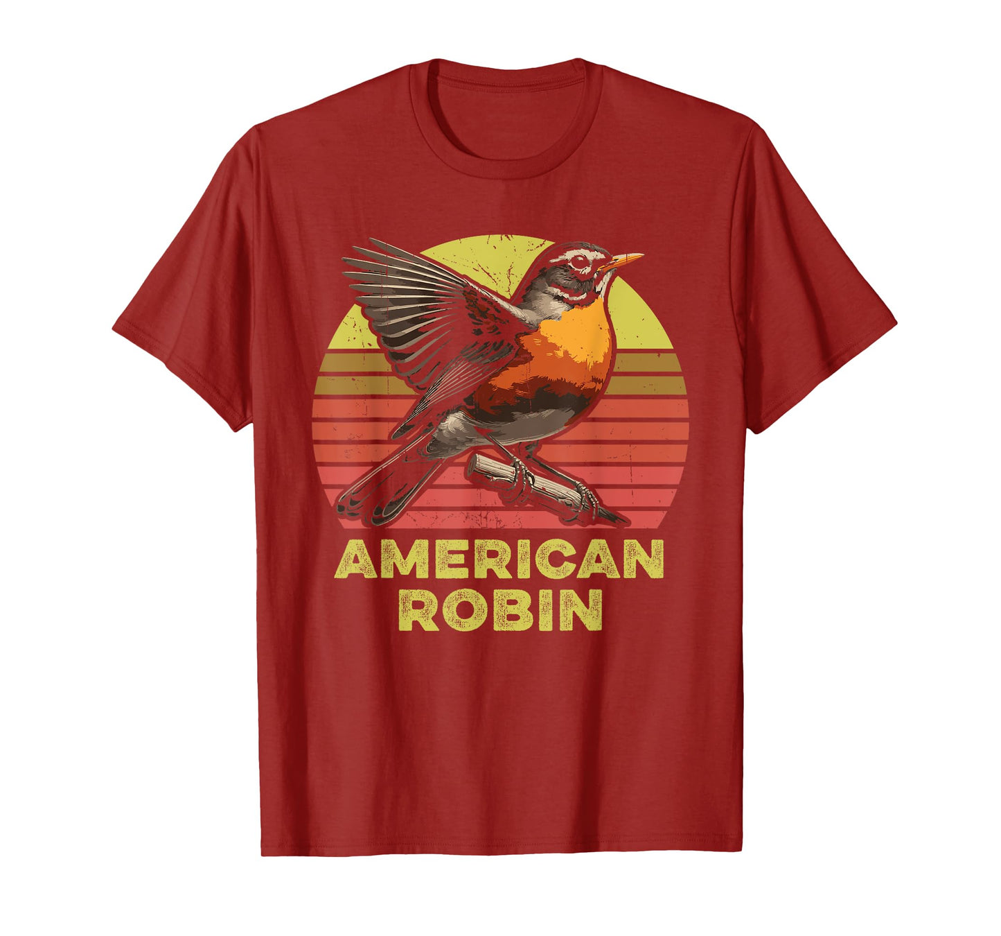 American Robin Retro T-Shirt